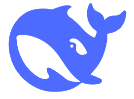 DeepSeek AI平台蓝色鲸鱼Logo